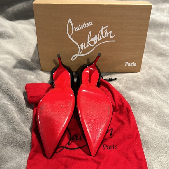 Christian Louboutin black patent high heel shoe - Picture 3 of 5